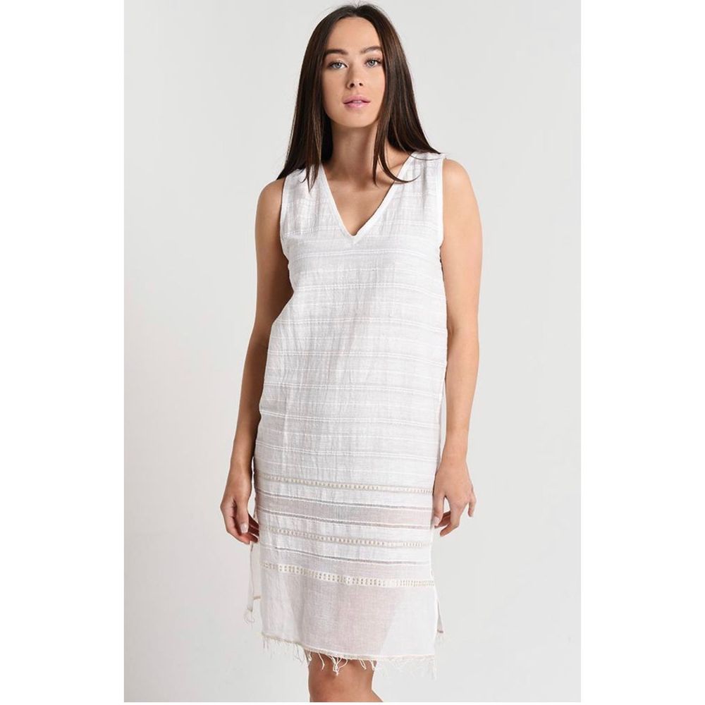 Lemlem Kelali V-Neck Dress Size S